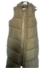 Tu Khaki Quilted Longline Gilet