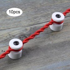 10 Pieces Insulators, Electrical Accessories, Ceramic Insulators for Cable