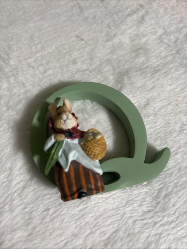 Mrs rabbit alphabet figurine - rabbit,