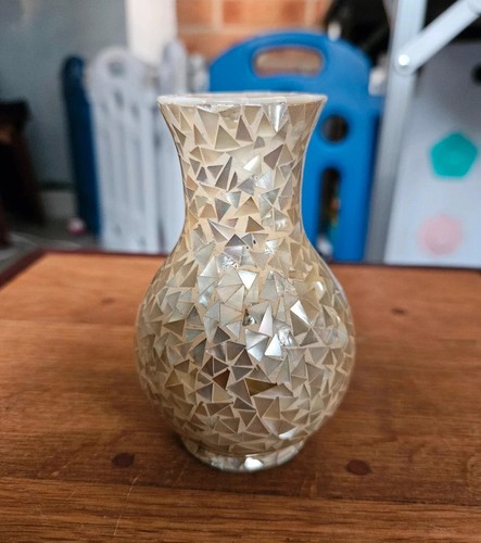 Mother pearl mosaic vase - mother,