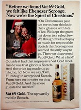 Vat 69 Gold 1976 Vintage Print