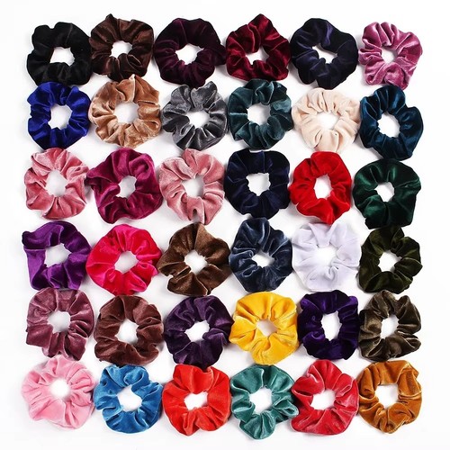 Velvet scrunchies hair bands - hair,