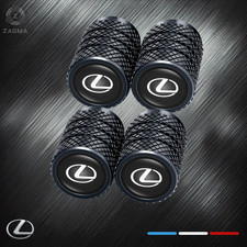 Set Of 4 Premium Metal Tyre Dust Valve Caps For LEXUS All Models