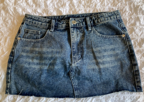Blue denim mini - , 100%