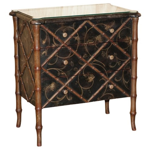 Rrp 7450 faux bamboo carved - rrp, £7450
