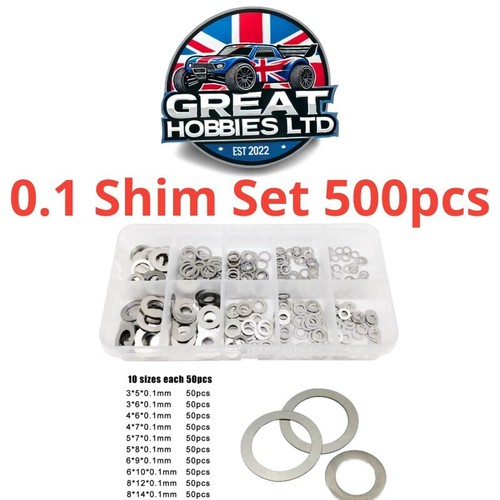 Car 1mm flat washers - rc,