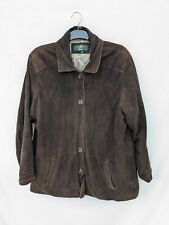 Vtg Orvis Jacket Mens XL Field Suede Leather Bomber Sport Coat Retro Preppy 90s