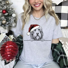 Xmas T Shirt Bearded Collie Dog Xmas Shirt Christmas T-Shirt Xmas TShirt Santa