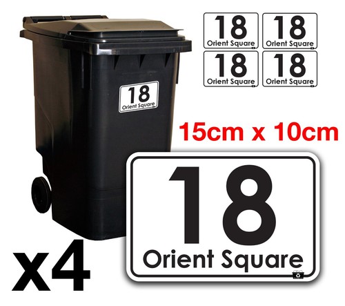 Wheelie bin numbers custom - numbers,