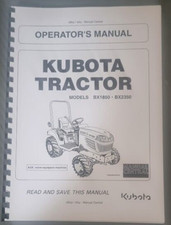 KUBOTA TRACTOR BX1850 BX2350 OPERATOR MANUAL