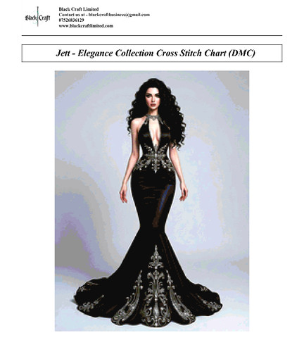 Jett cross stitch chart - stitch,