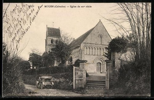 Old postcard mouen - postcard, calvados