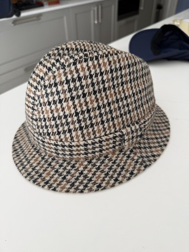 Vintage drop brim tweed - brim, trilby