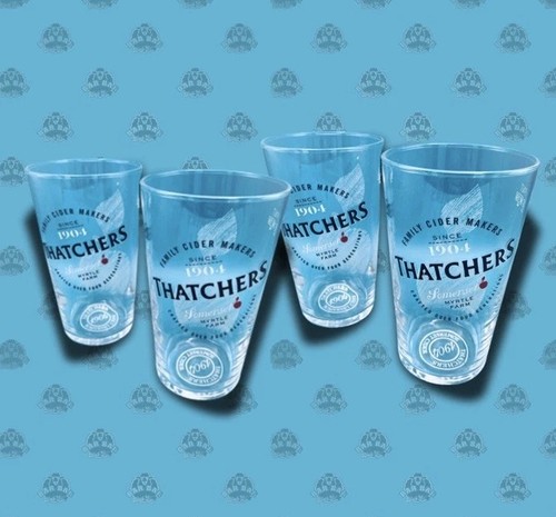 Thatchers cider pint glasses - cider,