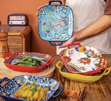 Set Of 3 Bohemian Ceramic