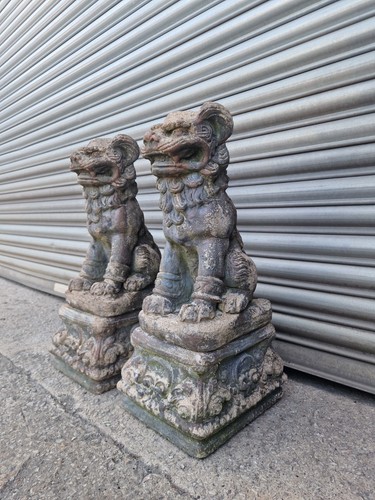 Pair large stone dragon - dragon, /