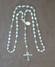 BEAUTIFUL  POPE JOHN PAUL ll ROSARY WITH 5 DECADES  &  60 CRYSTAL BEADS.