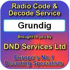 Grundig radio code - radio, decode