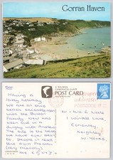 c30678  Gorran Haven Cornwall England  postcard 1990 stamp