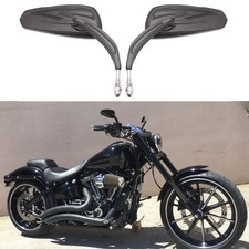 Black Motorcycle Rearview Side