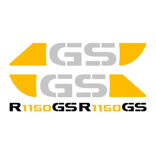Yellow side tank stickers - yellow,