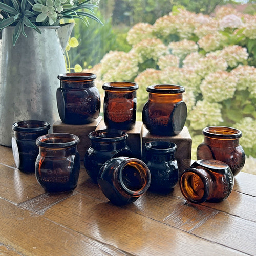 Marmite glass bottles - glass,