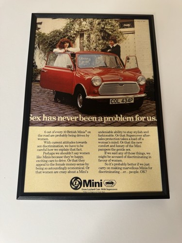 New framed print classic mini - print,