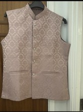 Asian Men waistcoat pink M •