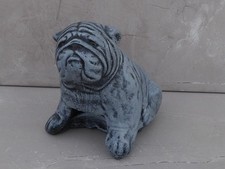 Sitting Bulldog Stone Garden