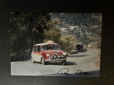 Signed 12x8 photo Rauno Aaltonen  BMC Mini Cooper Monte-Carlo  Rally 1967