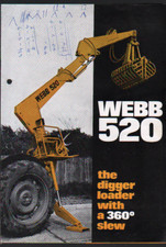 1969 WEBB "520" Digger Loader Brochure Leaflet
