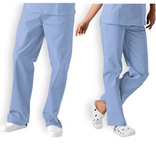 Unisex Cotton Scrub Trousers Medical Nurse Hospital Healthcare Workwear Uniform