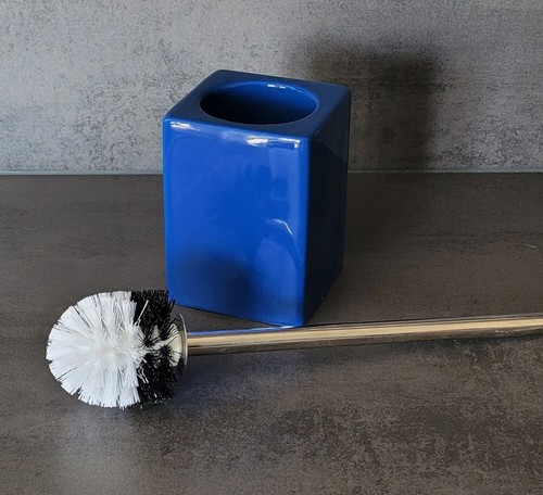 Flash blue toilet - blue, brush