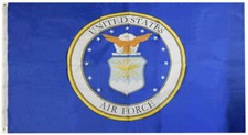 U.S. United States Air Force Emblem Crest 3x5 3'x5' 100% Polyester Flag Banner