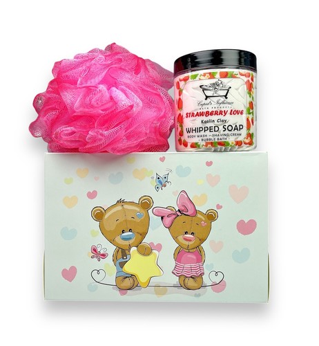 Strawberry love whipped soap - strawberry,