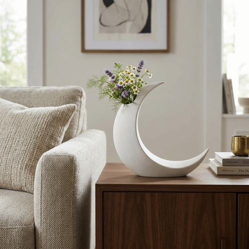 Crescent printed moon shape - moon,