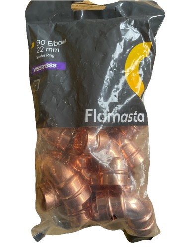 Flomasta 22mm copper - copper, elbows