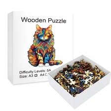 Cute Cat Wooden Jigsaw Puzzles