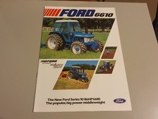 Ford 6610 model original tractor sales leaflet brochure 1982 publication