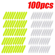 10- 100pcs Reflective Universal Safety Warning Stickers for Car, Bike Helmet UK