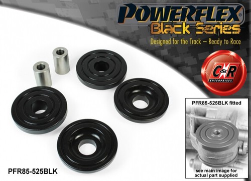 Powerflex black diff mnt - black, rr