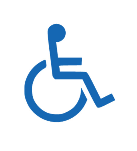 Disabled man sticker decal - disabled, sticker/decal
