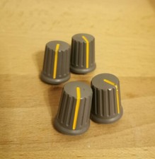 1 x PIONEER MID EQ ROTARY KNOB DJM300 DJM500 DJM600 GREY YELLOW STRIPE DAA1191 