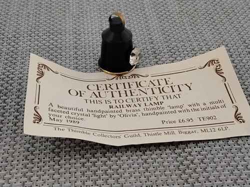Collectable thimbles railway - collectable, thimbles,