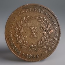 Portugal 10 Reis 1839