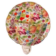 Vintage Formalities Night Light Porcelain Teacup Baum Bros Vtg Nightlight Bulb 