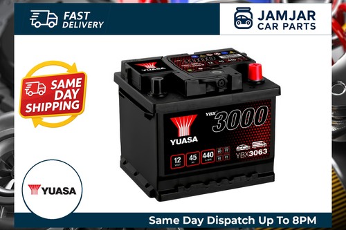 Yuasa car battery ybx3063 12v - battery,