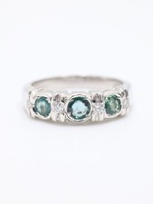 18ct White Gold Natural Rare