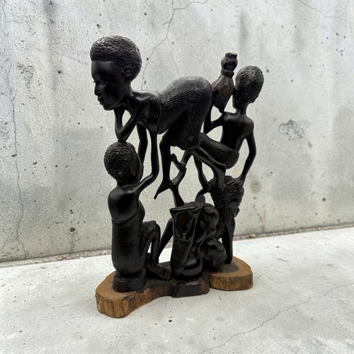 Ebony wood sculpture - , titled