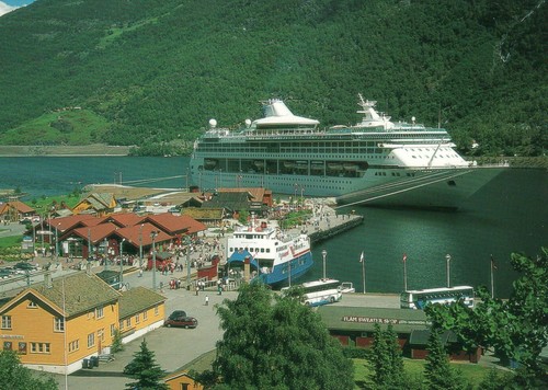 Vintage norway cruise ship - vintage,